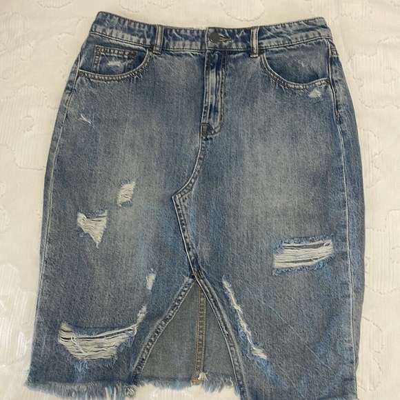 Skirts Decjuba Denim Midi Skirt Poshmark